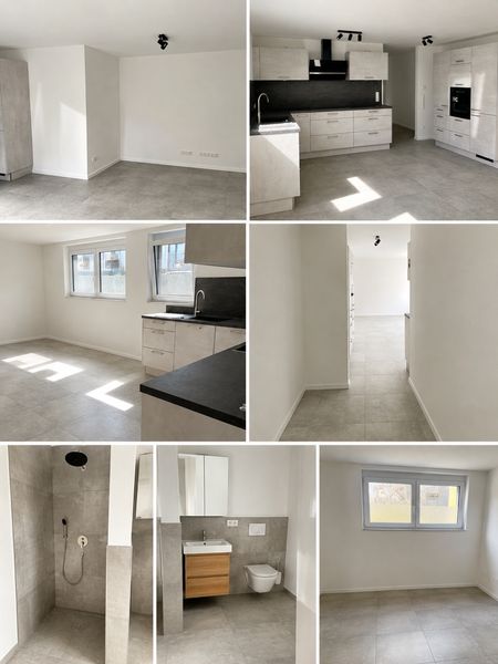 Moderne 2-Zimmer-Neubauwohnung (2023) mit hochwertiger Nolte-Küche, Fußbodenheizung und Stellplatzop